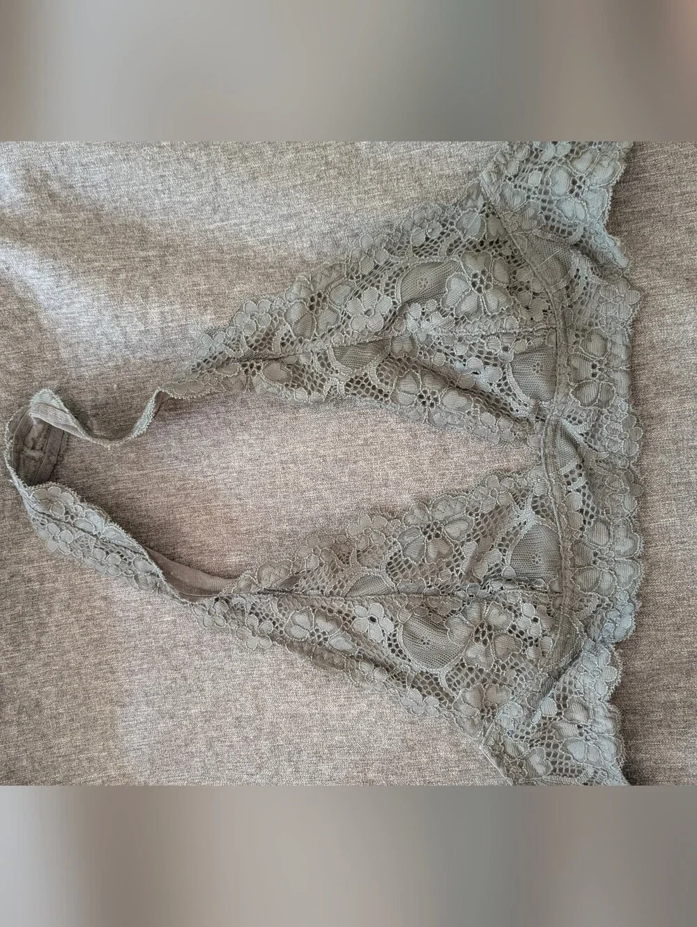Free People Gray Lace Halter Bralette - Picture 6 of 6